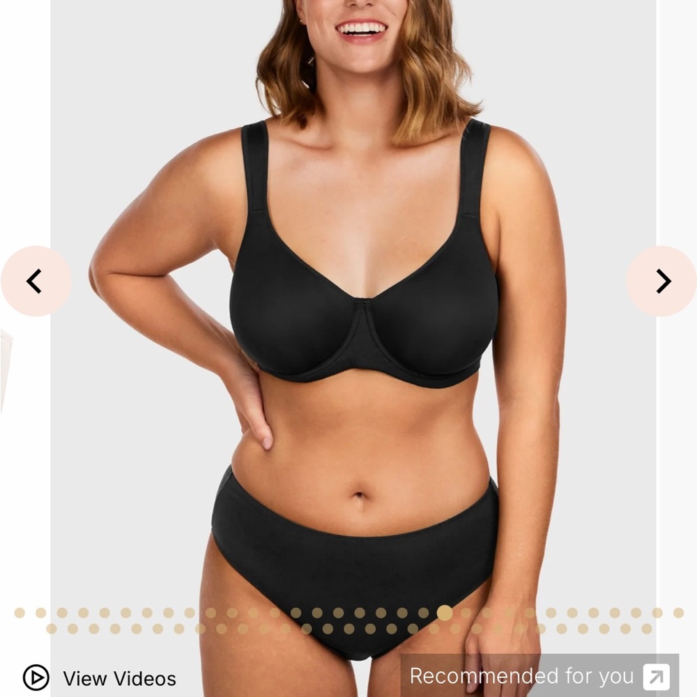 BOGO Cardi B Recommends)Joan Ultimate Soft T-Shirt Unlined Minimizer Bra 40DD
